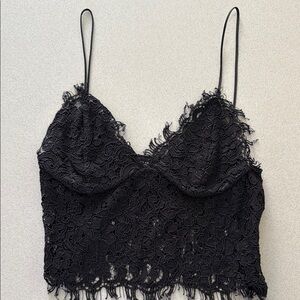 Zara Black Lace Top